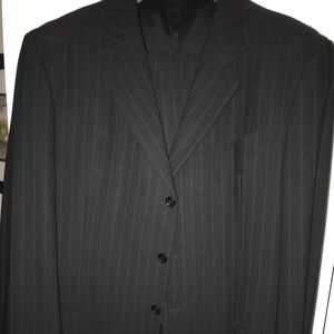 Armani Men’s Black Pinstriped Suit